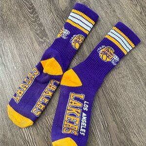Los Angeles Lakers Purple and Yellow Socks